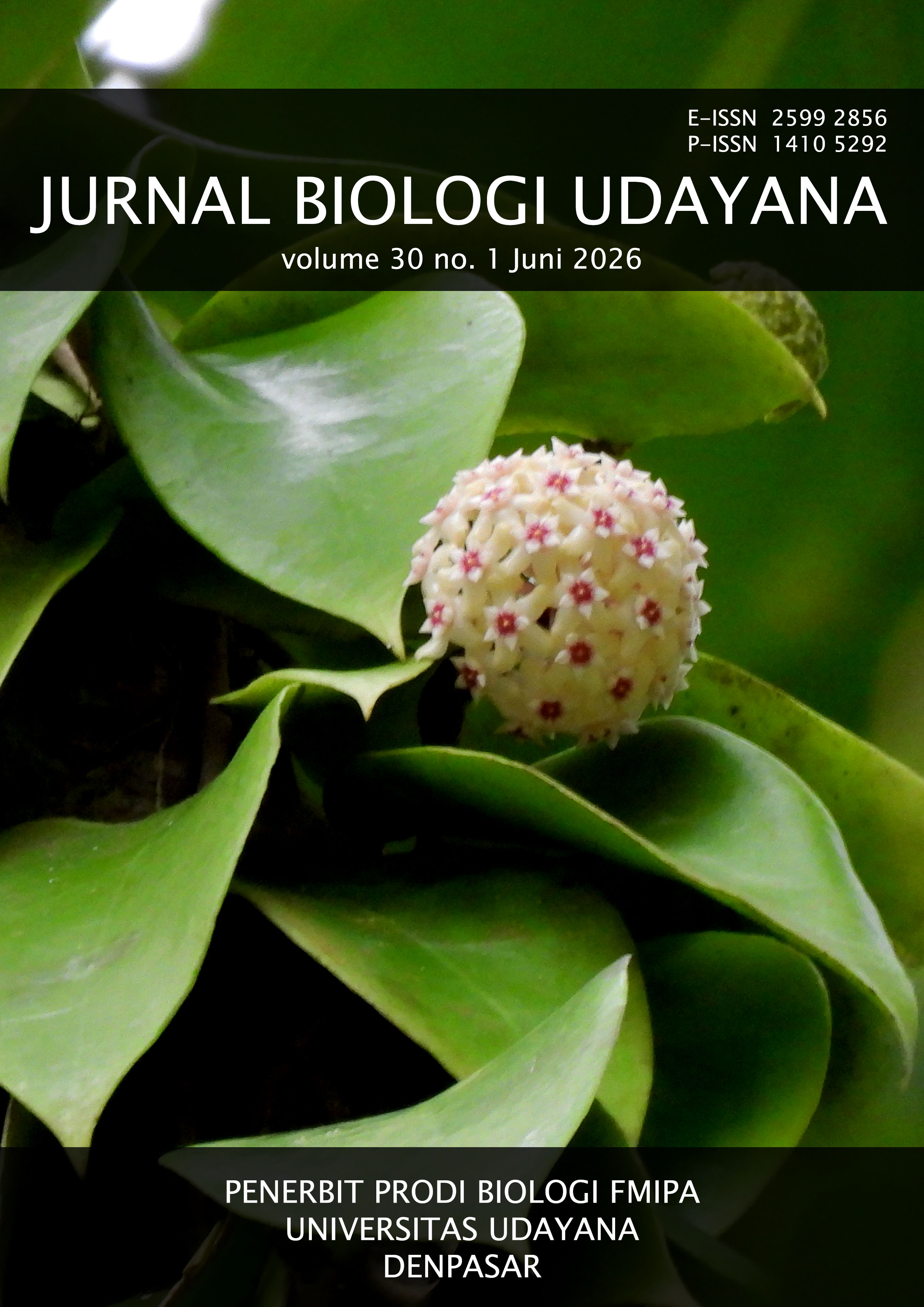 					View Vol. 30 No. 1 (2026): JURNAL BIOLOGI UDAYANA
				