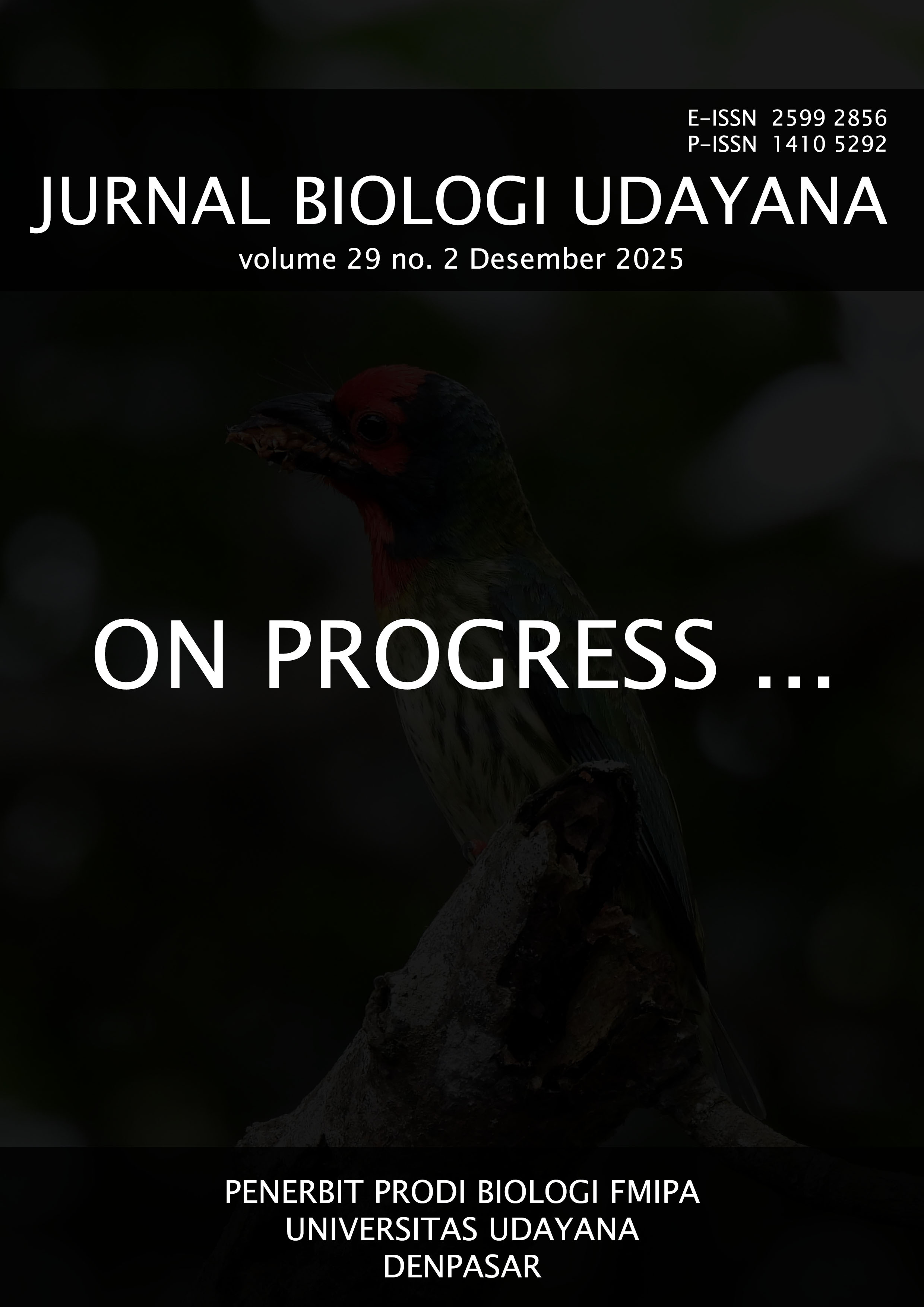 					View Vol. 29 No. 2 (2025): JURNAL BIOLOGI UDAYANA
				