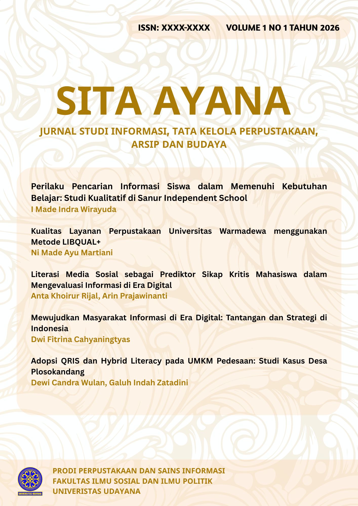 					View Vol. 1 No. 1 (2026): JUNE 2026
				