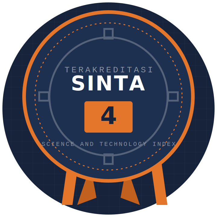 Badge akreditasi Sinta 4 Jurnal Mettek